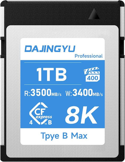 980GB CFexpress 4.0 Type B Memory Card VPG400 Up to 3500/3400 MB/s Read/Write Shooting Video and Photo in up to 4K/8K RAW Compatible with Nikon Canon panasonic Fujifilm Camera