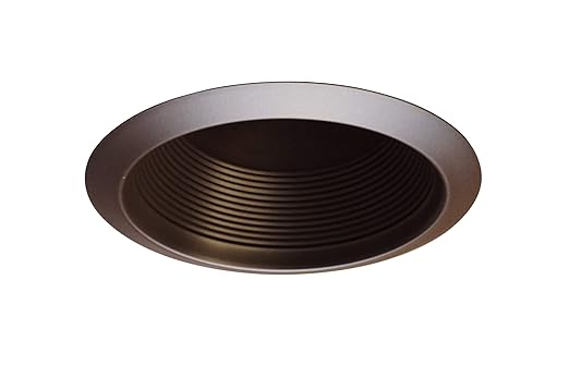 NICOR Lighting 6 inch Oil-Rubbed Bronze Airtight Recessed Cone Baffle Trim, Fits 6 inch Housings (17550AOB)