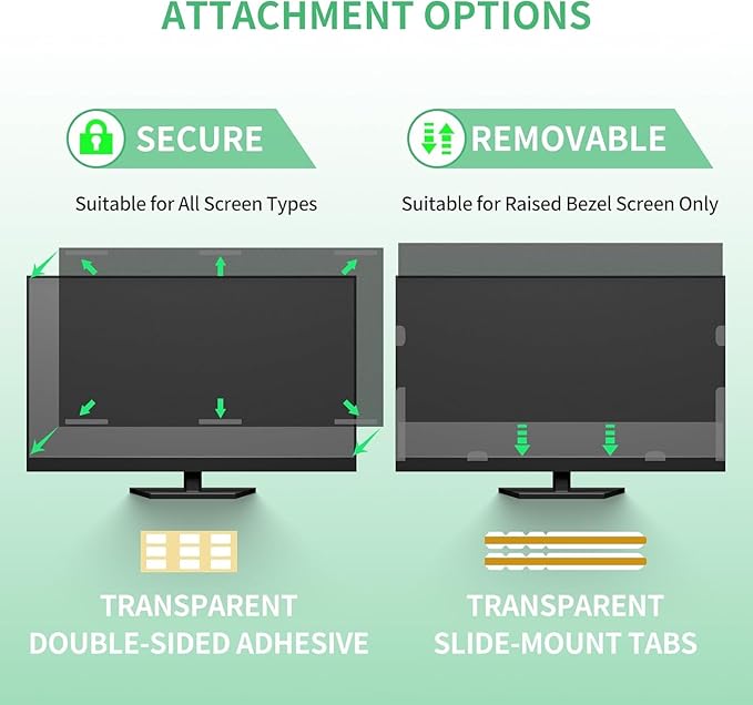 32 Inch Curved Computer Privacy Screen Filter for 16:9 Widescreen Computer Monitor Computer Screen Protector Computer Screen Privacy Shield Anti Glare and Blue Light