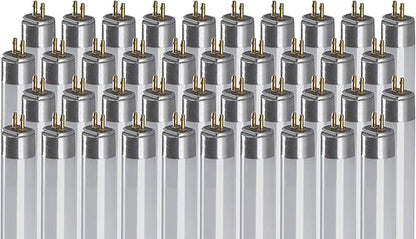 GoodBulb 28-Watt 46 Inch T5 Fluorescent Light Bulb 5000K Daylight White Color Medium Bi-Pin Base 2900 Lumens 85 CRI 36000 Life Hours Car Dealership Lighting Pack of 40 Bulbs