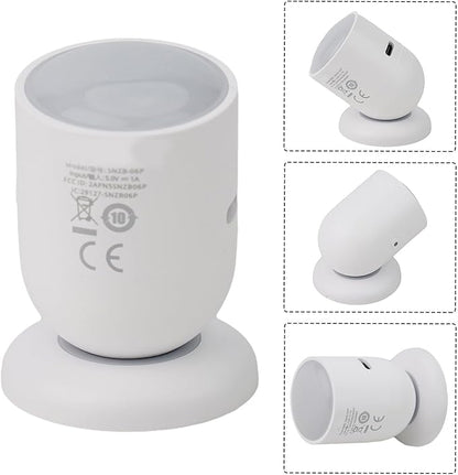 For SONOFF SNZB-06P For ZIGBEE Human Presence Sensor, 5.8GHz Motion Detector With Light Sensing, Smart Home Automation For Alexa & For SMARTTHINGS, White