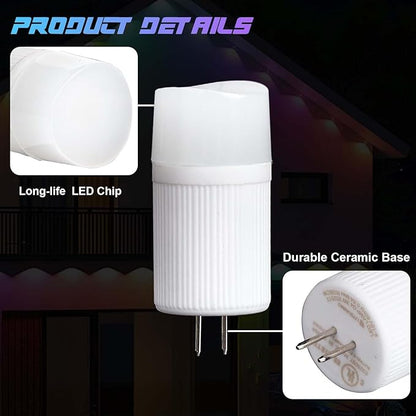 G4 LED Bulb 12V, 2W LED Light Bulb Color Changing, T3 G4 Bi Pin RGB Landscape Lights Low Voltage, Bluetooth Control Warm/Cool White&16 Million Colors for Outdoor Landscape Lighting, 1 Pack