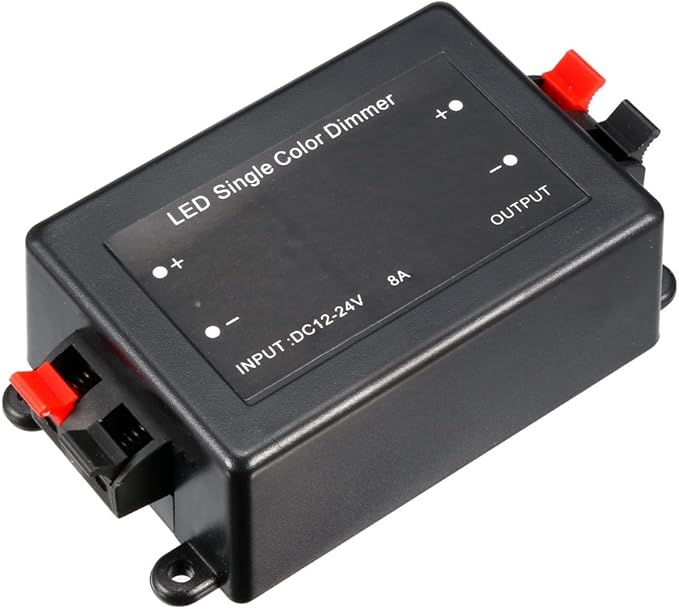 uxcell DC 12V-24V LED Single Color Dimmer Controller Remote Control for Led Light Strip