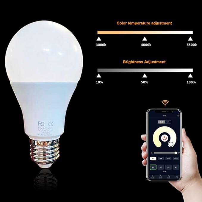 GIFTER Smart Remote Control LED Bulb with Infinity Dimming Color Changing Function