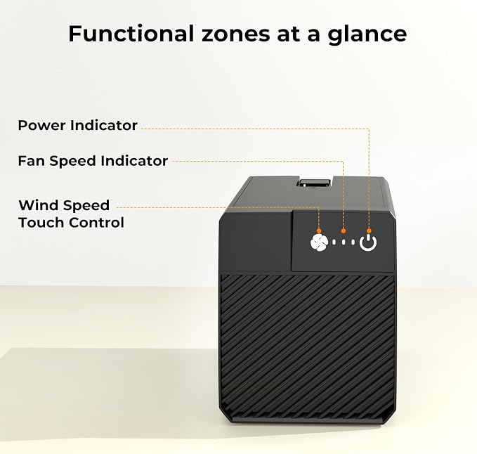 Air Purifier Designed for Woxcker Engraving Machine, Portable Smoke Extractor with Five-layer Filtration with Three-Speed Wind Control and Smart Usage Monitoring