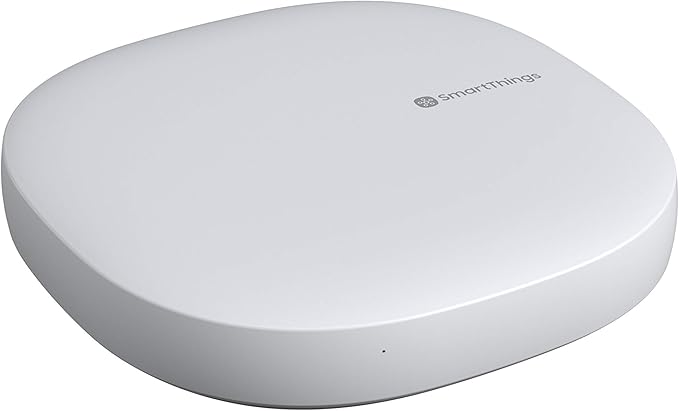 SmartThings Hub 3rd Generation [GP-U999SJVLGDA] Smart Home Automation Hub Home Monitoring Smart Devices - Alexa Google Home Compatible - Zigbee, Z-Wave, Cloud to Cloud Protocols – White