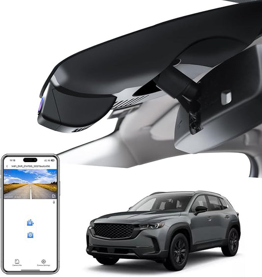 Mangoal 4K Dash Cam Custom fit for Mazda CX-50 2023 2024(Model A), UHD 2160P Video, Free App & WiFi, 64GB Card