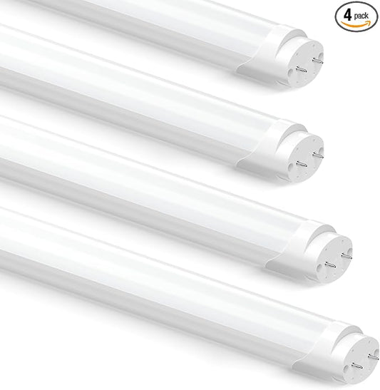 CYLYT Fluorescent Light Bulbs 48 inch, T8 LED Bulb 4 Foot Type A+B Replacement for F32T8 or F40T12 Tube, 26W 3400LM 5000K Daylight, Double or Single End Powered, 4-Pack