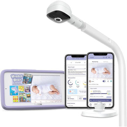 HUBBLE CONNECTED SkyVision AI Pro Baby Monitor Camera, HD 5" Home Display