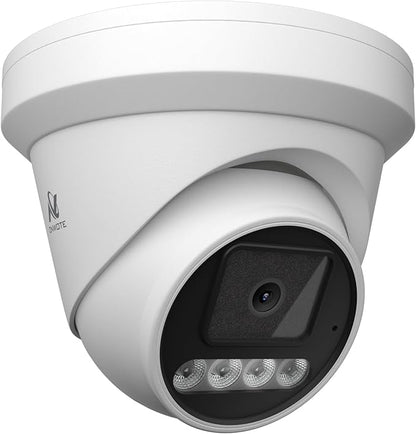 ONWOTE 5MP PoE IP Security Camera, 2 Way Audio, Smart Color Night Vision, AI Human Vehicle Detection, 122° Wide View, Indoor/Outdoor, Commercial Wired CCTV for Business Home, Add-on to PoE NVR System