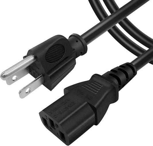 5FT AC Power Cord Compatible with EcoQuest Fresh Air Purifier Ionizer 3-Pin Plug
