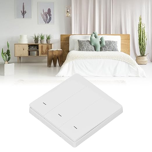YWBL-WH Scene Switch Push Button Smart Power Switch, Wireless Control for Tuya Devices, Ideal for Home Automation and Convenience in Everyday Use
