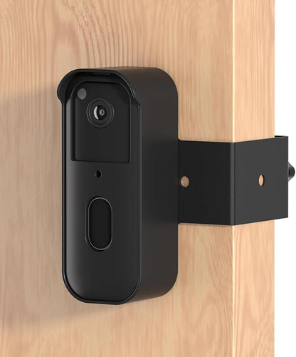 Blink Doorbell Mount for Blink Video Doorbell 2nd Gen (2025) – Anti-Theft No-Drill Security Mount with Protective Cover, Zero Sensor Interference, Weatherproof, Black