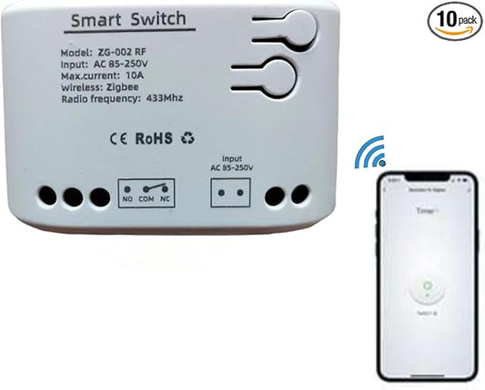 Easy Operation,1CH AC 85-250V USB 5V Relay Smart Switch Module,Wireless APP Remote Control,Works with Tuya Zigbee Gateway,Alexa,Google Home (Required ZigBee Hub)