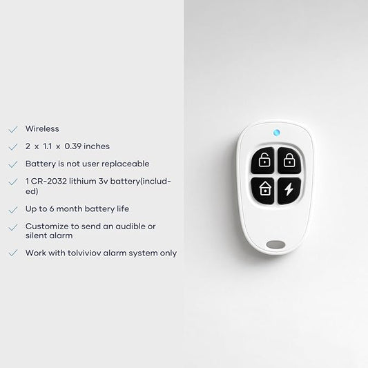 tolviviov Remote Control - Compatible with tolviviov Home Alarm System-HUB Needed