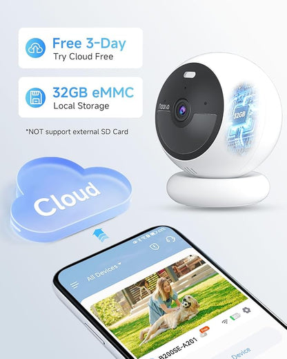 Noorio Solar Security Cameras Wireless Outdoor, 1080P Battery Powered Magnetic Outdoor Camera with AI Motion Detection, 2.4G WiFi Home Security Camera Color Night Vision, 32GB Local Storage
