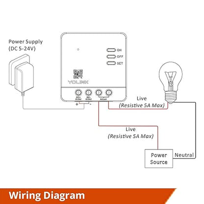 YoLink Relay, Smart Switch, YoLink 1/4 Mile Super Long Range Smart Relay Compatible with Alexa, Google, and IFTTT, Max. 5 amps - Hub Required