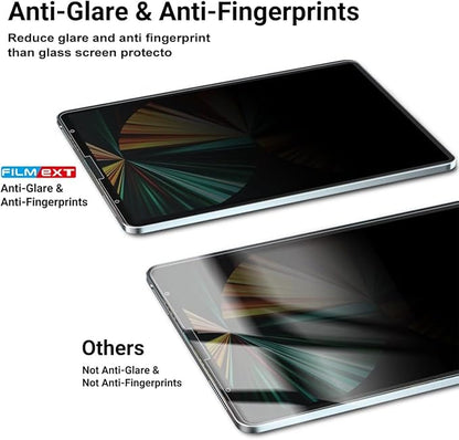 Magnetic Privacy Screen for iPad Pro 13 inch M5 2025/M4 2024(8th/7th Generation),Removable Anti Spy Glare Blue Light Filter Black Secrity Privacy Film