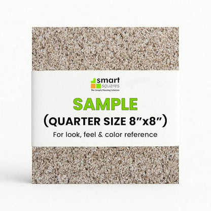 Smart Squares Easy Street Premium Plush Carpet Tiles, Made in USA – 8x8 Peel and Stick Floor Tiles with Attached Padding – Seamless DIY Carpet Squares (0.44 Sq Ft, Sample, 720 Oxford)