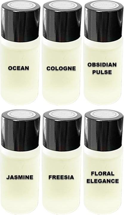 Car Air Freshener Refill Liquid Set of 6 x 10 ML - Smart Car Air Freshener Refill - Car Fragrance Refill - Car Diffuser Refill (Emotional Fragrance Collection)
