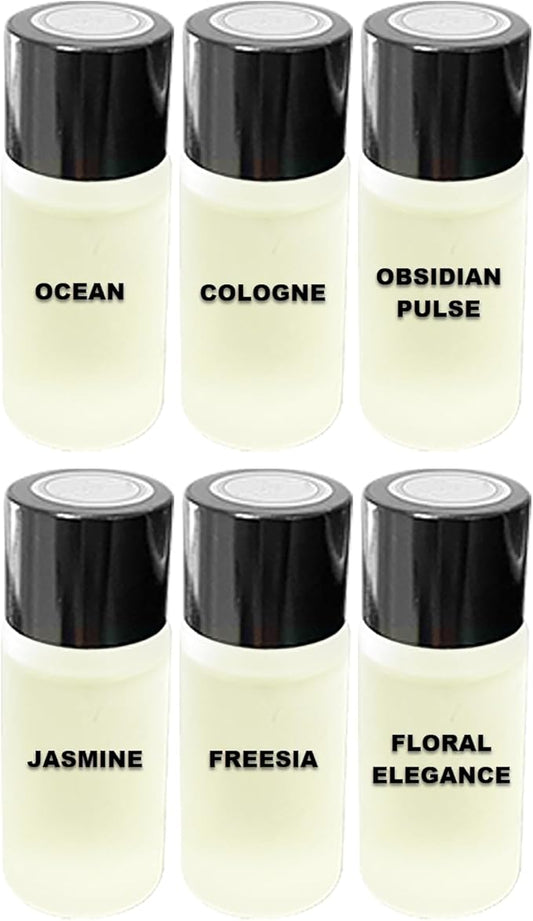 Car Air Freshener Refill Liquid Set of 6 x 10 ML - Smart Car Air Freshener Refill - Car Fragrance Refill - Car Diffuser Refill (Emotional Fragrance Collection)
