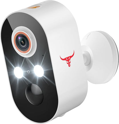 1080P Wireless Security Camera Outdoor, Battery Powered, 2.4G WiFi, Motion Detection, 2-Way Audio, Cloud Storage, Full Color Night Vision for Home Security