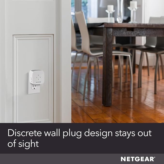 NETGEAR WiFi Mesh Range Extender (EX5000) - Covers up to 1,000 sq.ft. and 15 Devices with AC1200 Dual Band Wireless Signal Booster & Repeater (up to 1200 Mbps Speed) – Compact Wall Plug Design