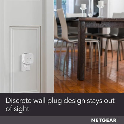 NETGEAR WiFi Mesh Range Extender (EX5000) - Covers up to 1,000 sq.ft. and 15 Devices with AC1200 Dual Band Wireless Signal Booster & Repeater (up to 1200 Mbps Speed) – Compact Wall Plug Design