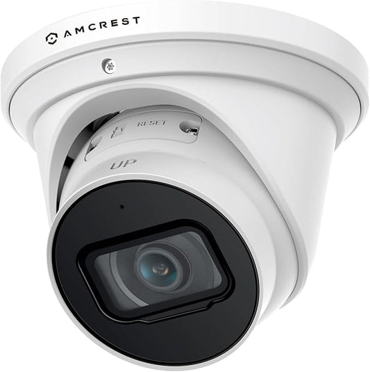 Amcrest 5MP Optical Zoom AI IP PoE Camera, Varifocal Outdoor IP POE Camera Turret, Human & Vehicle Detection, 2.7mm~13.5mm Lens, IP67, 5X Optical Zoom, (IP5M-VT1289EW-AI)