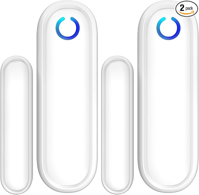 Fosmon 2 Pack WaveLink 51018HOM Add-On Door Contact Sensor Unit (No Receiver) - White