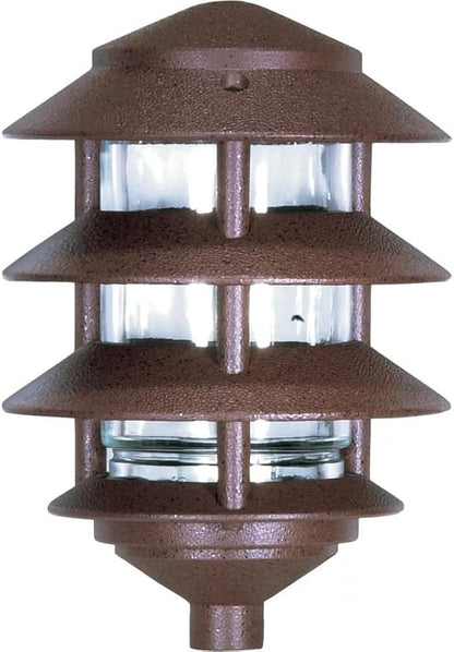 Nuvo SF76/633, Outdoor Pagoda Path Light, Old Bronze, Landscape Lighting