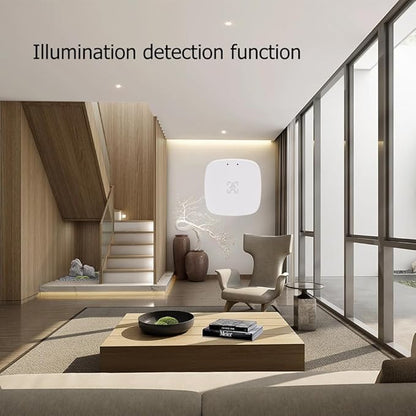 Presence Sensor, WenzhiIoT Smart Motion Sensor WiFi 24 GHz Radar MmWave Presence Sensor Movement Body Motion Detection with Luminance/Distance Tuya Smart Life Home