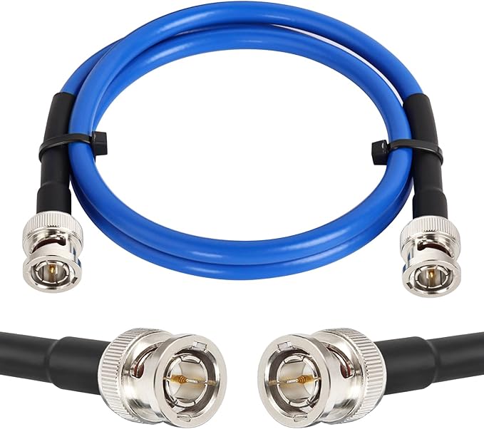 XRDS -RF 12G SDI Cable 3FT, SDI Video Cables 3G/6G/12G 75ohm BNC Male Cable Supports HD-SDI/3G/6G-SDI/4K/8K for Video Security Camera Converter