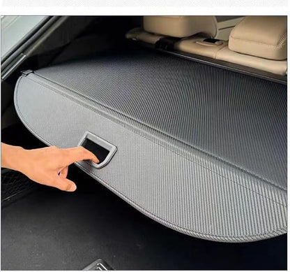 No drilling screw Retractable Cargo Cover Compatible with 2010-2016 Cadillac SRX , Rear Privacy Screen Car Storage Trunk Luggage Tonneau Security Shade Protector Anti Theft Shield (Carbon Fiber Style)