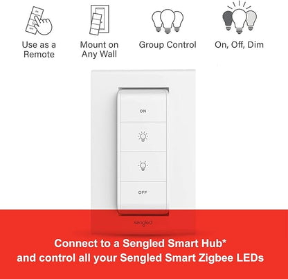 Sengled Smart Light Bulbs, Alexa Light Bulbs RGB Color Changing, Smart Bulb That Compatible with Alexa, Google Home, 3 Pack Starter Kit with Smart Switch, A19 E26 Dimmable LED 60W Equivalent, 800LM