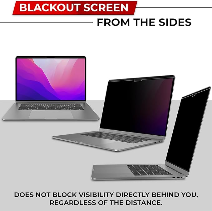 SightPro Magnetic Privacy Screen for MacBook Air 13 Inch (2018, 2019, 2020, 2021, M1) Patented Removable Laptop Privacy Filter Shield and Protector