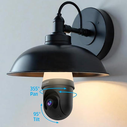 Energizer Smart 2K Light Bulb Security Camera, 1000 Lumens LED Light, 5G&2.4G Wi-Fi Outdoor Socket Camera, Pan Tilt Auto Tracking, Night Vision, 2-Way Audio, Outdoor, Works with Alexa & Google Home