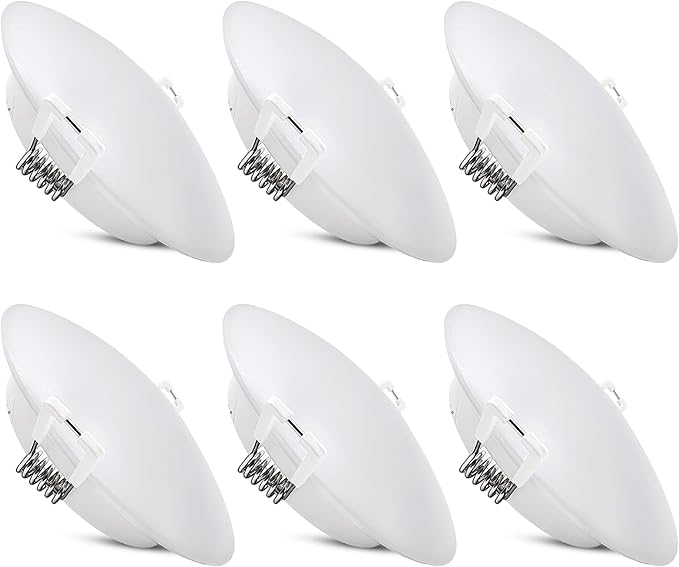 4.5Inch LED RV Interior Light Recessed Mount - 6 Packs, 12V RV Puck Light, 4000K Cool White Light, for RV Camper Trailer Motorhome Boat