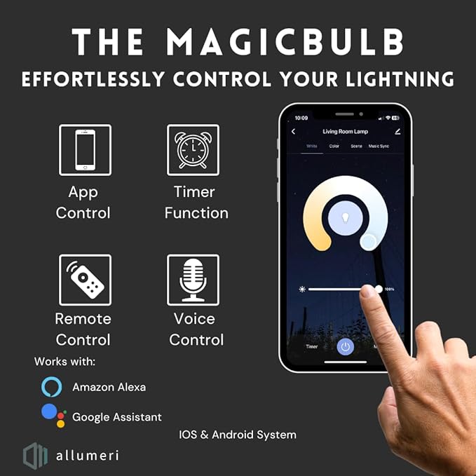 MR16 Smart LED Light Bulb, 50 Watt Equivalent, Energy Efficient 5W, GU5.3 Base, Dimmable, Color-Changing LED with App & Voice Control (3)
