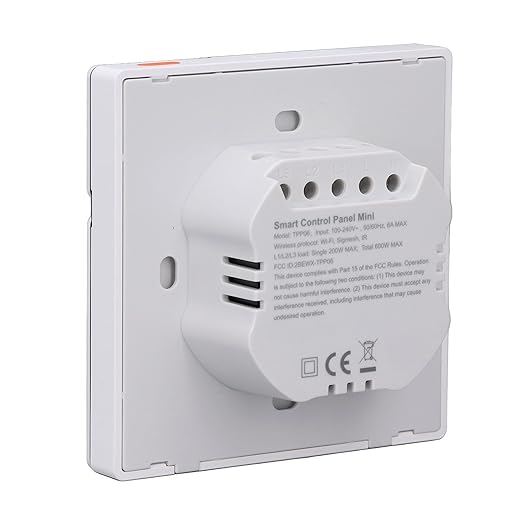 Smart Home Control Panel - 3.5 Inch Full Touchscreen in Wall Mini Scene Wall Switch Panel - 100-240V Interface for Lighting Cameras and Door Locks - Centralized Scene Management