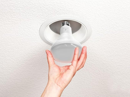 Monoprice Stitch Smart Wi‑Fi RGBCW Light Bulb, 8W, 650 Lumens, BR30, Compatible with Google Voice Control Assistant