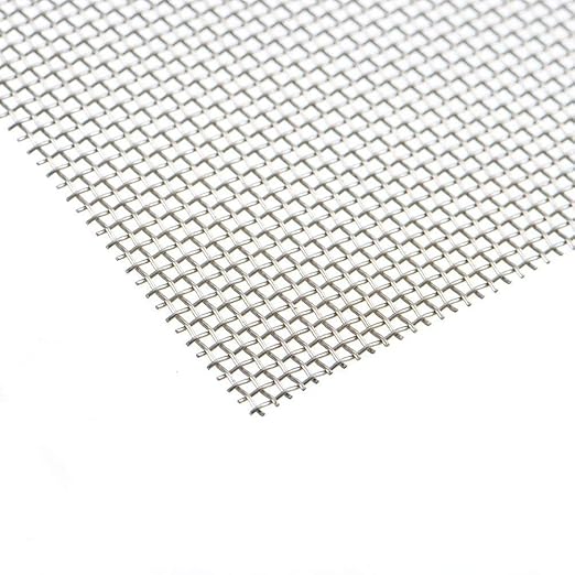 TIMESETL 3pcs Stainless Steel Woven Wire 20 Mesh - 12"x8"(30x21cm) Metal Mesh Sheet 1mm Hole Great for Air Ventilation - A4