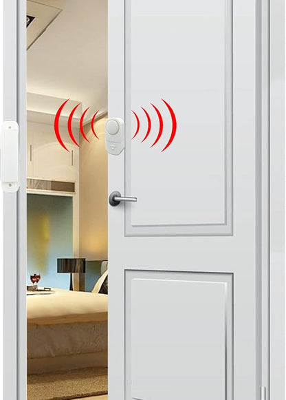 12 Pack Wireless Security Window/Door Alarm, Magnetic Sensor Door Window Burglar Alert Alarm Pool Alarms Super Loud for Home, Garage, Apartment, Dorm, RV and Office(Include Batteries)