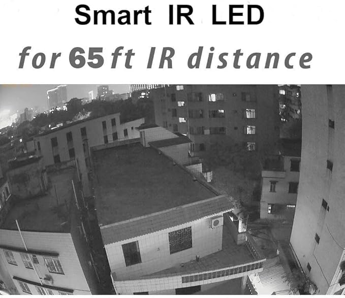 Real HD 4MP Analog Coax Dome TVI CVI CCTV Surveillance Security Camera, 2.8mm 100° Wide Viewing Angle, 65ft IR Night Vision, Outdoor, Full Metal Housing, ONLY Compatible with 4MP, 5MP and 8MP DVR