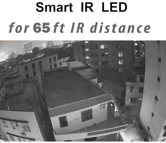 Real HD 4MP Analog Coax Dome TVI CVI CCTV Surveillance Security Camera, 2.8mm 100° Wide Viewing Angle, 65ft IR Night Vision, Outdoor, Full Metal Housing, ONLY Compatible with 4MP, 5MP and 8MP DVR