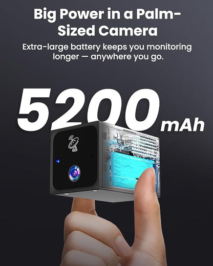No WiFi Security Camera, 4MP Cellular Security Camera with 4G SIM Card