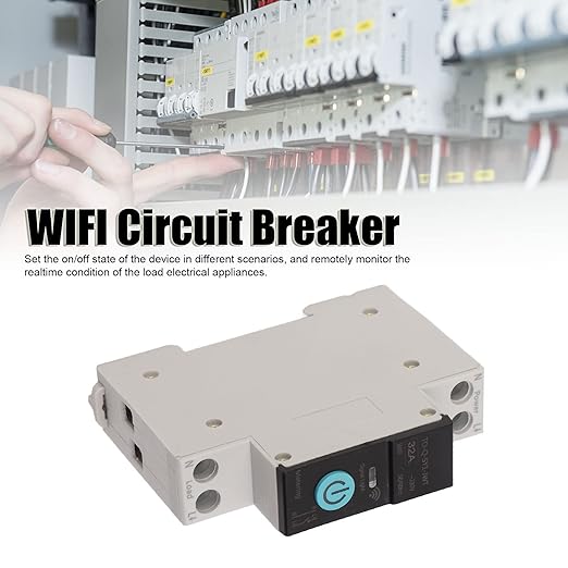 Din Rail Circuit Breaker Smart WiFi Switch - Remote Control with 3 Timing Modes for Household Appliances - Premium Safety & Materials - Compatible with Tuya Smart App