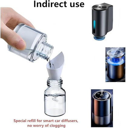 Smart Car Air Freshener Perfume Refill,3.38 fl oz (100ml), lasts 4-12 months, safe for pregnant women and babies (Bergamot-fresh, 2-Pack)