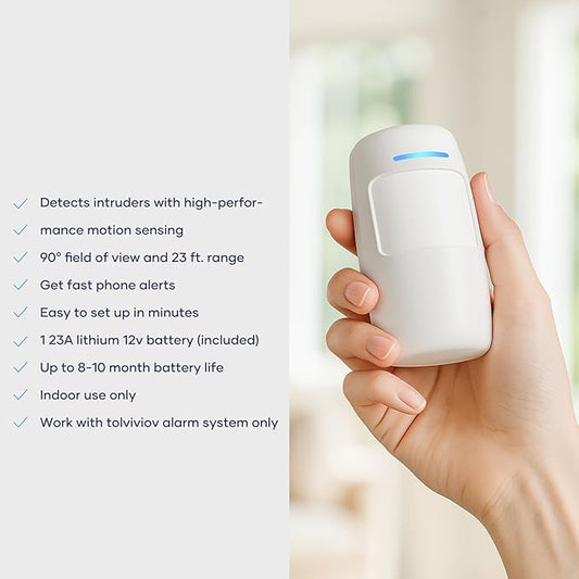tolviviov Motion Sensor - Compatible with tolviviov Home Alarm System-HUB Needed