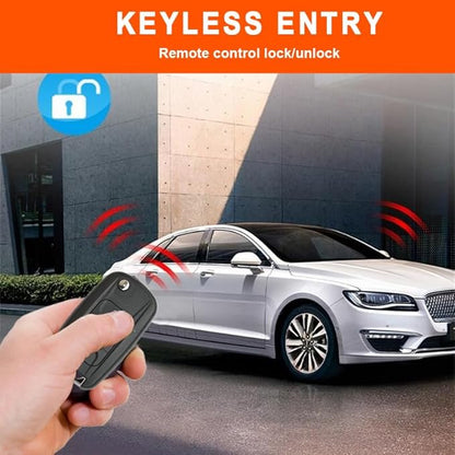 Car Alarm System with Remote Start kit & Push to Engine Start Stop Button